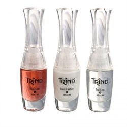 Trind French Manicure Set - Набор для французского маникюра (прозрачно-красный) 3*9 мл - фото 13601