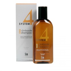 Sim Sensitive System 4 Therapeutic Climbazole Shampoo 2 Терапевтический шампунь No 2 для сухих поврежденных и окрашенных волос 500 мл - фото 13717