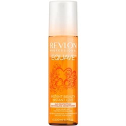 Кондиционер "Revlon Professional Equave Instant Beauty Sun Protection Detangling Conditioner" 200мл 2-х фазный мгновенного действия, облегчающий расчесывание волос, подверженных воздействию солнца - фото 14549