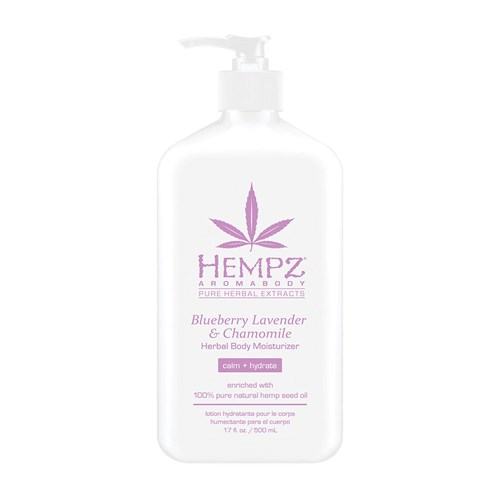 Hempz Blueberry Lavender & Chamomile Herbal Body Moisturizer - Молочко для тела увлажняющее лаванда, ромашка и дикие ягоды 500 мл - фото 17436