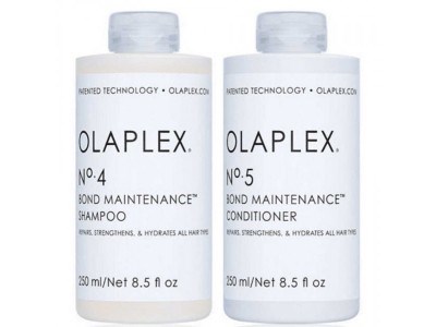 OLAPLEX No.4 + No.5 Bond Maintenance KIT - Набор "Система защиты волос" шампунь + кондиционер 250 + 250мл - фото 17668