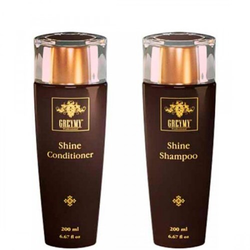 GREYMY SHINE COMPLEX: SHINE SHAMPOO + SHINE CONDITIONER - Набор Шампунь для Блеска + Кондиционер для Блеска 200 + 200мл - фото 18530