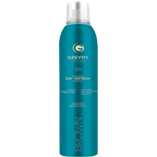 GREYMY VOLUMIZING Dry Refresh Shampoo BROWN - Сухой шампунь для ТЁМНЫХ волос 150мл 15966 - фото 18553