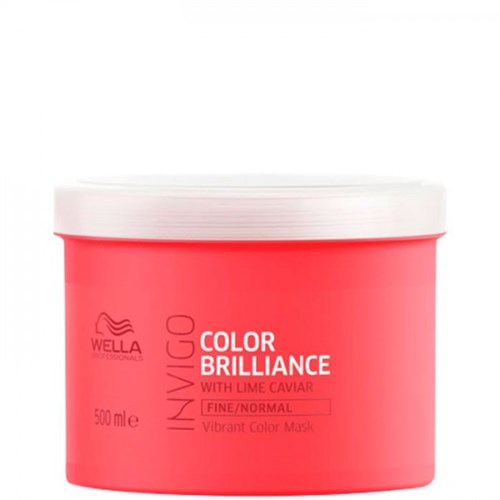 WELLA Professionals INVIGO COLOR BRILLIANCE Fine/Normal Protection Mask - Маска для защиты цвета окрашенных НОРМАЛЬНЫХ и ТОНКИХ волос 500мл 16514 - фото 19105