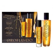 Orofluido Overnight Beauty Ritual Set - Набор для интенсивного ухода 200 мл+50 мл
