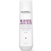 Шампунь "Goldwell Dualsenses Blondes & Highlights Anti-Yellow Shampoo" 250мл против желтизны для осветленных волос