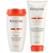 Kerastase Nutritive Set Satin 1 - Набор для ухода за сухими волосами Шампунь + Кондиционер 250 + 200мл